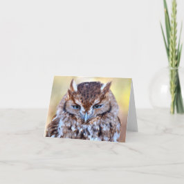 Carte de voeux Owl Wise Eyes