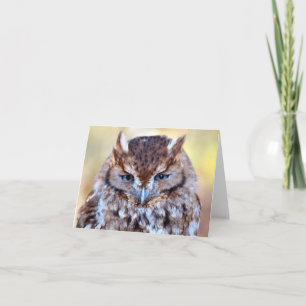 Carte de voeux Owl Wise Eyes