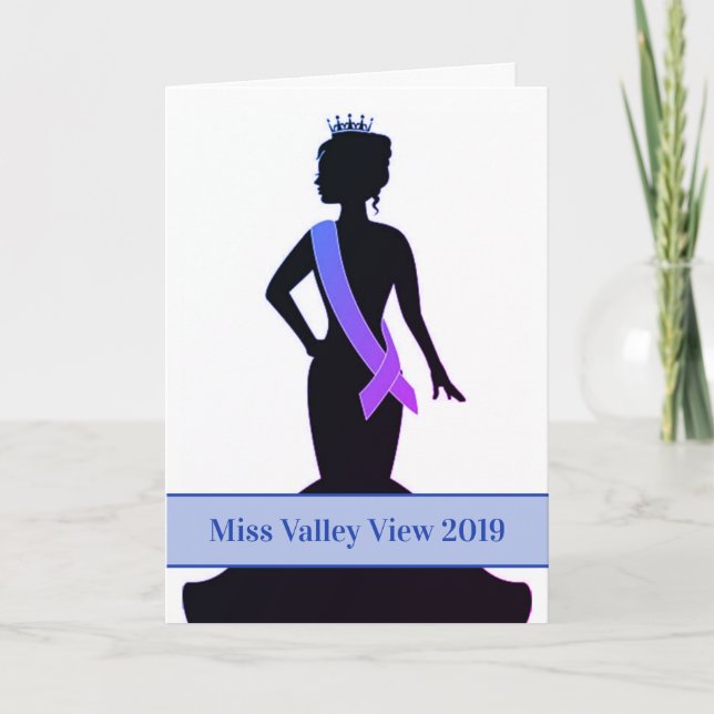 Carte de voeux Pageant - Faire-part personnalisée (Devant)