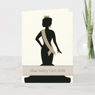 Carte de voeux Pageant - Faire-part personnalisée