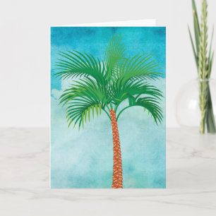 Carte de voeux Palm Tree