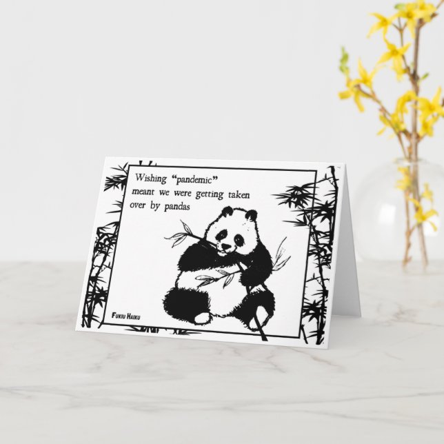 Carte de voeux pandémique (Fleur jaune)