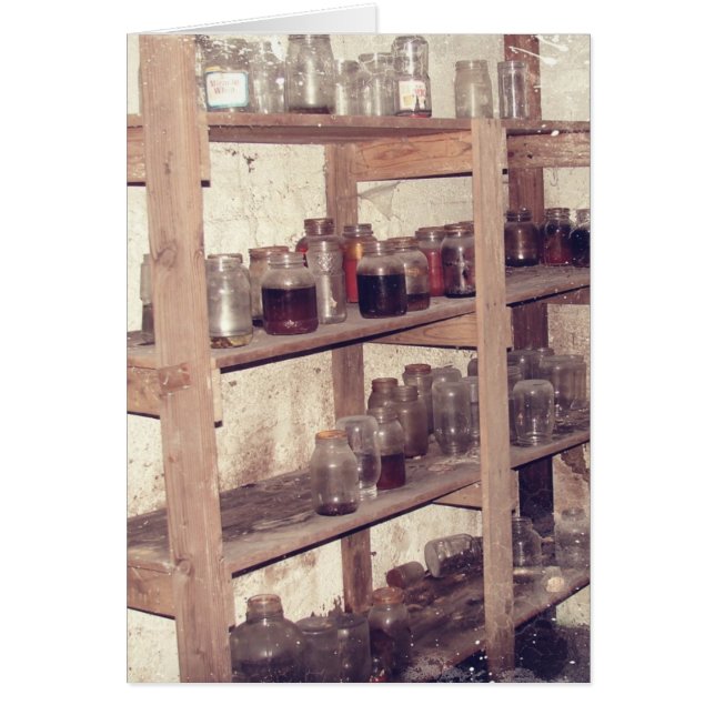 Carte de voeux Pantry Abandonnée (Devant)