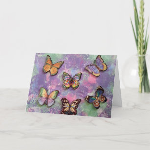 Carte de voeux papillon