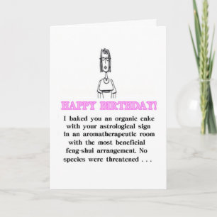 Carte de voeux parfaite d'humour d'anniversaire de