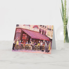 Carte de voeux Paris Café Bar