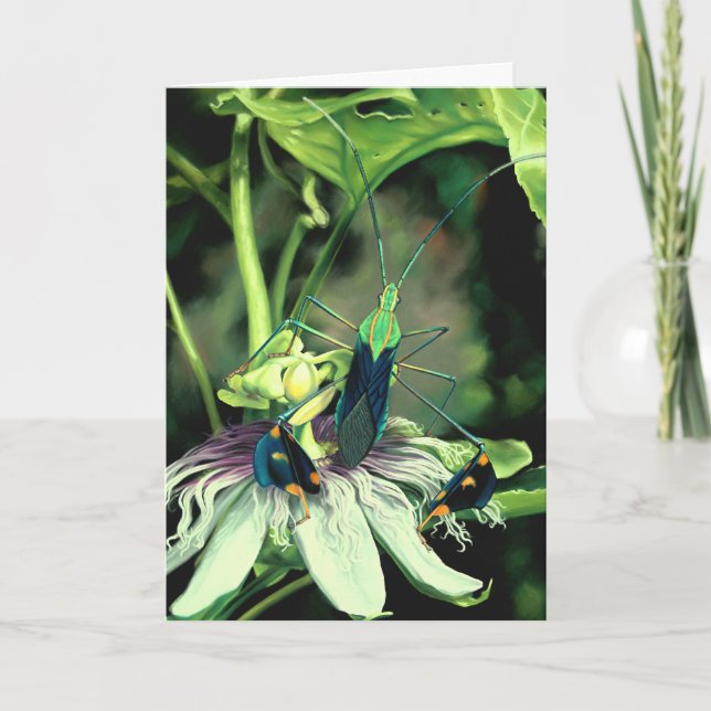 Carte de voeux Passion Flower (Devant)