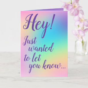 Carte de voeux Pastel Rainbow Compliment