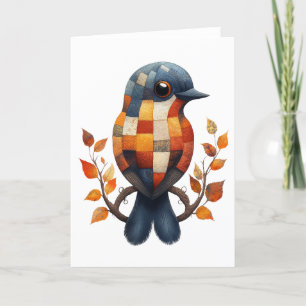Carte de voeux Patchwork Bird