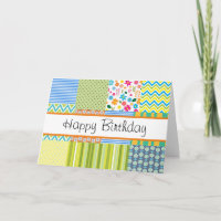 Carte de vœux patchwork Quilters