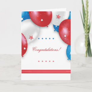 Carte de voeux Patriotic Balloons