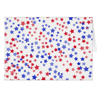 Carte de voeux patriotique d'étoiles