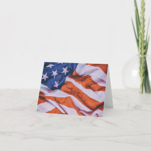 Carte de voeux patriotique du drapeau américain