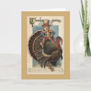 Carte de voeux Patriotique vintage