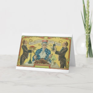 Carte de voeux Patriotique vintage