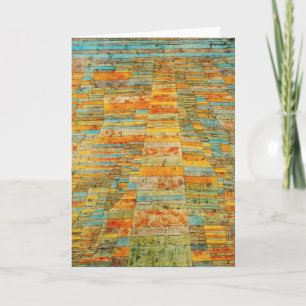 Carte de voeux Paul Klee Autoroutes et Byways