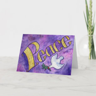 Carte de voeux Peace and Dove Art