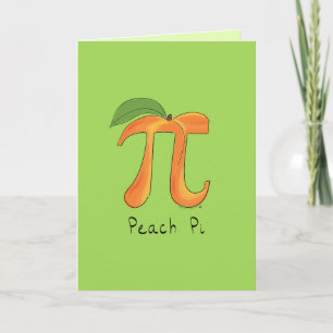 Carte de vœux Peach Pi