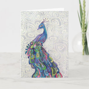 Carte de voeux Peacock super
