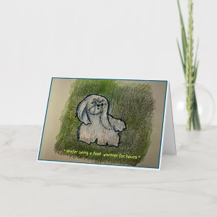 Carte de voeux Pekingese