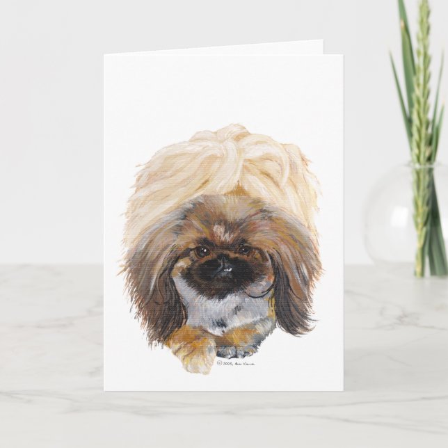 Carte de voeux Pekingese (Devant)