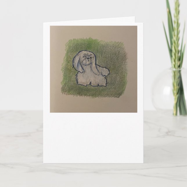 Carte de voeux Pekingese (Devant)