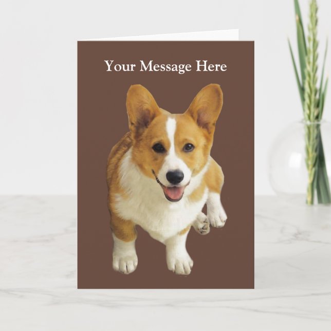 Carte de voeux Pembroke Welsh Corgi (Devant)