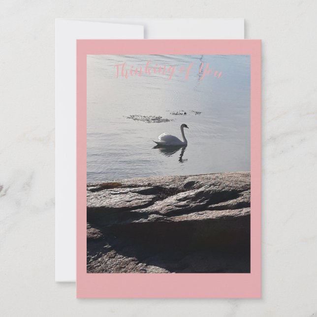 Carte de voeux "Penser à vous" (Devant)