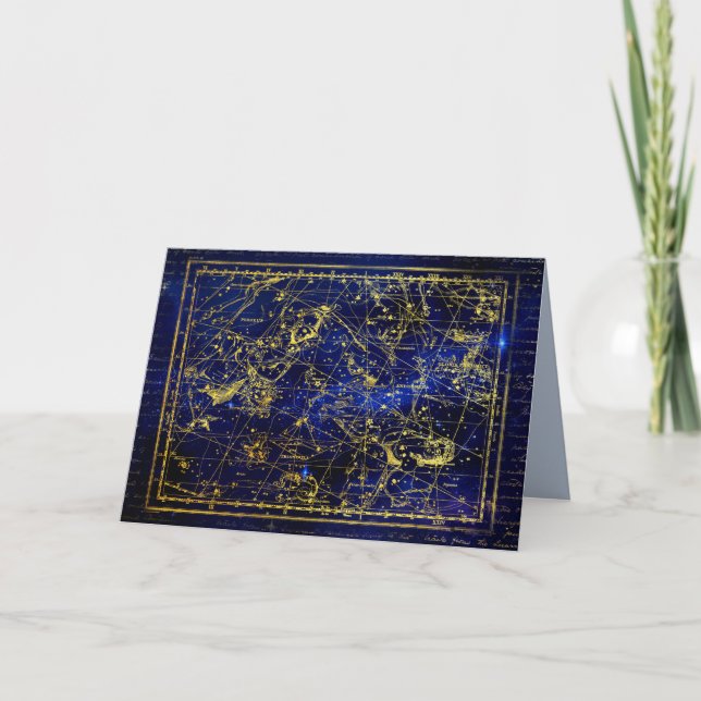 carte de voeux perseus et andromeda constellation (Devant)
