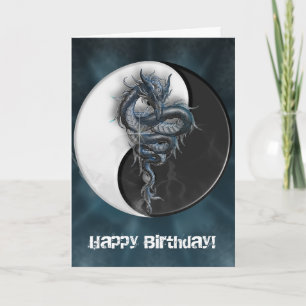 Carte de voeux personnalisable de dragon chinois