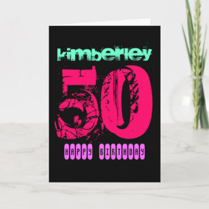 Carte de voeux personnalisée 50e anniversaire