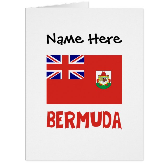Carte de vœux personnalisée avec le drapeau des Be (Devant)