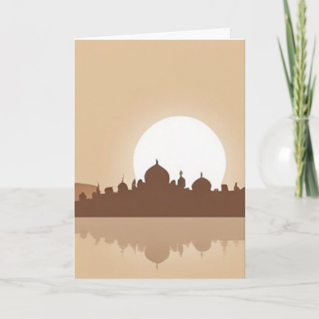 Carte de vœux personnalisée avec le reflet du couc (Devant)