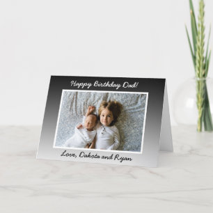 Carte de vœux personnalisée avec photo pour papa J