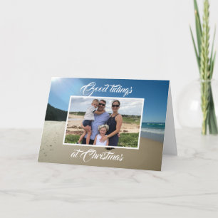 Carte de voeux personnalisée Beach Sea Sand Holida