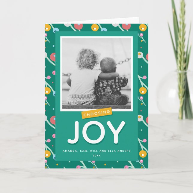 Carte de vœux personnalisée Choosing Joy Holiday B (Devant)