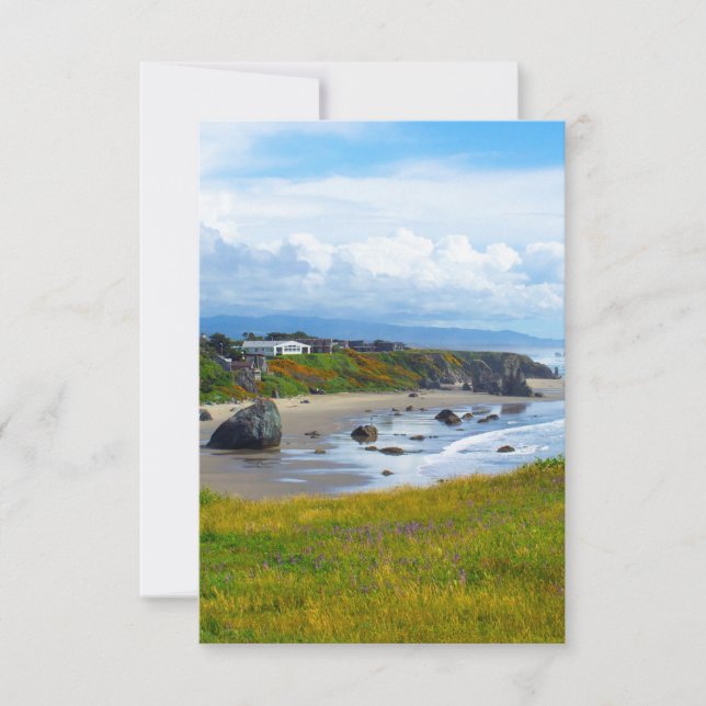 Carte de vœux personnalisée de la magnifique côte  (Devant)