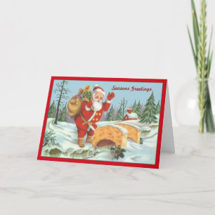 Carte de voeux personnalisée de père Noël