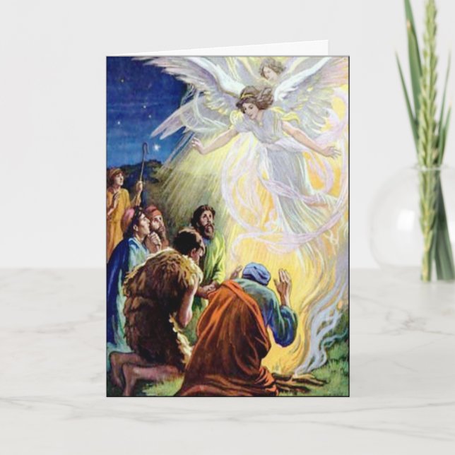 Carte de voeux personnalisée de prière des anges (Devant)