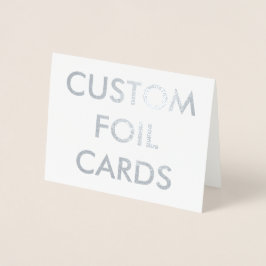 Carte de voeux personnalisée en argent