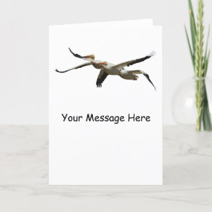 Carte de voeux personnalisée Flying Pelicans 2