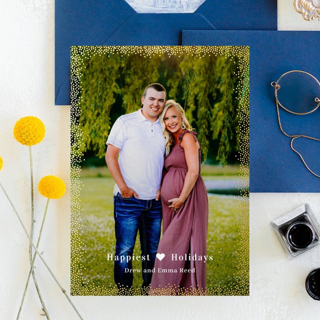 Carte de voeux personnalisée FOIL brillant (Créateur téléchargé)