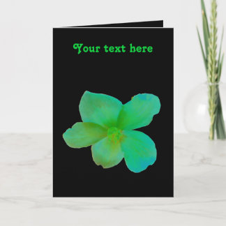 Carte de voeux personnalisée Green Begonia