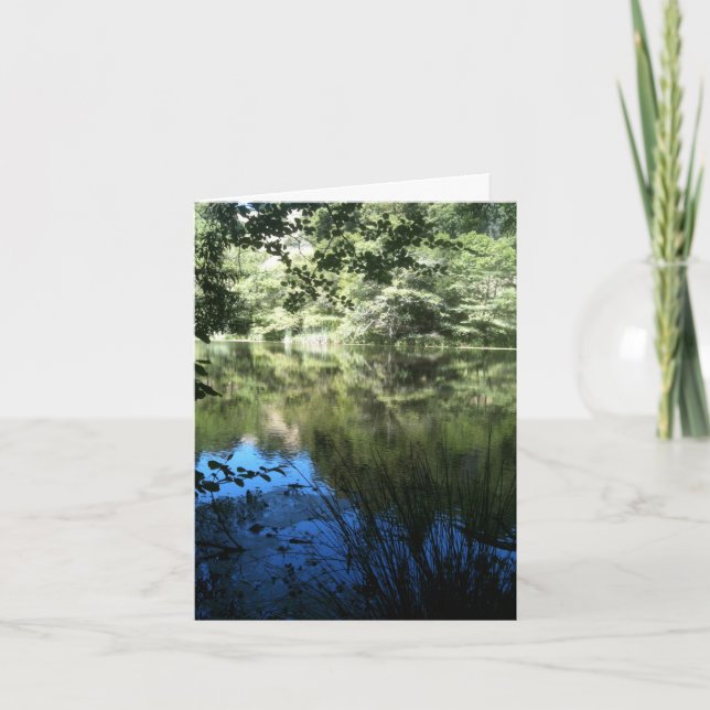 Carte de vœux personnalisée Lac Calme (Devant)
