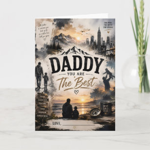 Carte de vœux personnalisée Meilleur Papa