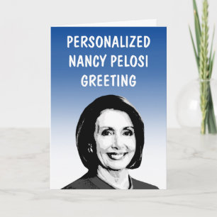 Carte de voeux personnalisée Nancy Pelosi