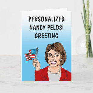 Carte de voeux personnalisée Nancy Pelosi