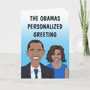 Carte de voeux personnalisée Obama