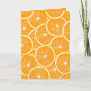 Carte de voeux personnalisée Oranges