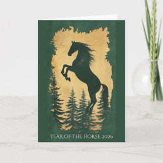 Carte de vœux personnalisée pour amateur de chevau